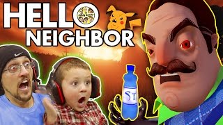 HELLO NEIGHBOR Scary BASEMENT Mystery Game His Secret Water Bottle Flip Addiction FGTEEV Fun [upl. by Ddene]