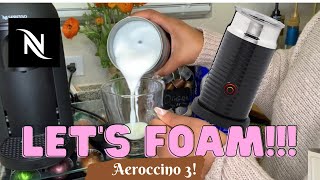 How To Foam Milk With Aeroccino 3 Make Coffee With Foam Tips amp Tricks  Easy Foamed Latte Recipe [upl. by Yessydo]