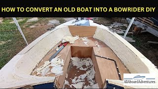 Boat conversion into Bowrider [upl. by Kred]