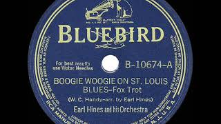 1940 HITS ARCHIVE Boogie Woogie On St Louis Blues  Earl Hines [upl. by Iruam]