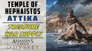 Temple of Hephaistos Attika  Loot amp War Supply Location  ASSASSINS CREED ODYSSEY [upl. by Ennad]