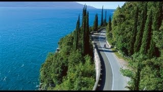 NORTH to SOUTH Gardasee  Lake of Garda  Lago di Garda completely with Motorbike [upl. by Ynnus]