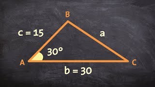 Using the law of cosines for a triangle with SAS [upl. by Gaylord]