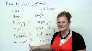 Speaking English  How to count syllables [upl. by Othello489]