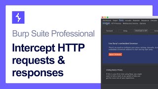 How to intercept HTTP requests and responses using Burp Suite [upl. by Aniger719]