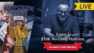 US Poker Open 2021  Event 1 10000 No Limit Holdem Final Table [upl. by Akined]