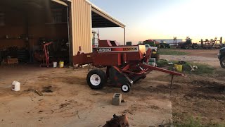 Hesston 4590 Small Baler Rebuild part 4 [upl. by Morrison]