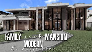 Modern Family Mansion 100k Roblox Bloxburg  No Large Plot [upl. by Elsbeth683]