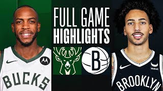 BUCKS at NETS  FULL GAME HIGHLIGHTS  December 27 2023 [upl. by Nylecoj]