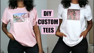 DIY Custom Print TShirts  NO Transfer Paper [upl. by Gean506]