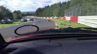 Crash Nurburgring 20915 Nordschleife Original Footage contains swearing [upl. by Liatrice]