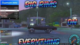 How To Put BIG RIMS On Any Car  GTA MODS [upl. by Zoeller751]