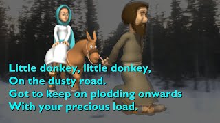 Little Donkey with lyrics for congregations [upl. by Tommy624]