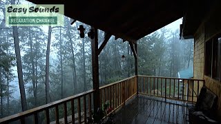 ⛈⛈Heavy Rain🌨🌨 and ⚡Thunder⚡ in the FarmhouseRain Storm Deep in the FORESTSleepStudyRelax [upl. by Anibur]