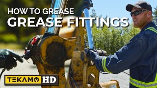 He Greases Excavator Fittings In UNDER 4 MINUTES [upl. by Kunkle447]