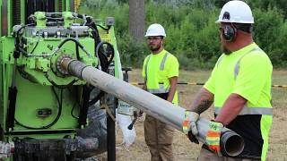 Sonic Drilling Demonstration at Cascades Flint Michigan Office [upl. by Robin300]