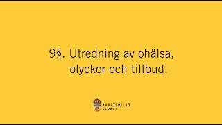 Utredning av ohälsa olyckor och tillbud [upl. by Buskirk]