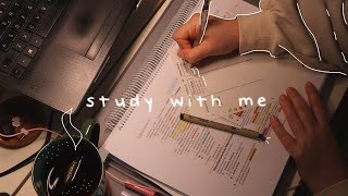 STUDY WITH ME 4hrs 💫📝 5010 pomodoro real sound [upl. by Moyna533]