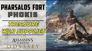 Pharsalos Fort Phokis  Loot Treasure amp War Supplies Location  ASSASSIN’S CREED ODYSSEY [upl. by Marlene]