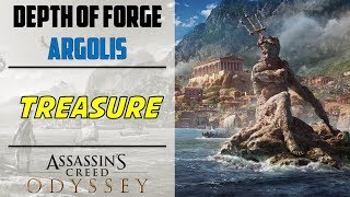 Depth of the forge  Treasure Location  Foundry of Hephaistos  AC ODYSSEY [upl. by Annabel]