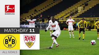 Stuttgart outclasses weak BVB  Dortmund  VfB  15  All Goals  Matchday 11 – Bundesliga 202021 [upl. by Hallee]